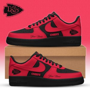 Kansas City Chiefs | Premium NFL Special Black in Black Limited Edition Shoes AF1