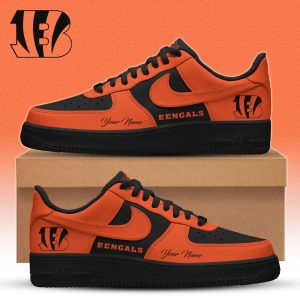 Cincinnati Bengals | Premium NFL Special Black in Black Limited Edition Shoes AF1