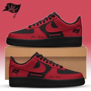 Tampa Bay Buccaneers | Premium NFL Special Black in Black Limited Edition Shoes AF1