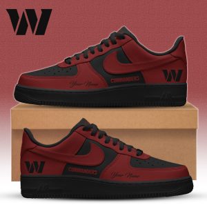Washington Commanders | Premium NFL Special Black in Black Limited Edition Shoes AF1