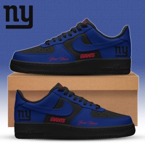 New York Giants | Premium NFL Special Black in Black Limited Edition Shoes AF1