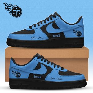 Tennessee Titans | Premium NFL Special Black in Black Limited Edition Shoes AF1