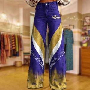 Baltimore Ravens | NFL Denim Bell Bottoms