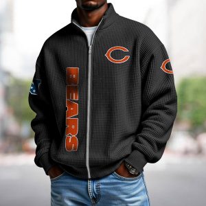 Chicago Bears | Waffle Zip-Up Sweatshirt